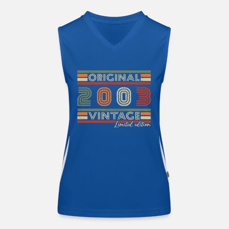 2003 Vintage Original Retro Geburtstagsgeschenk Funktionelles Kontrast-Tank Top für Frauen