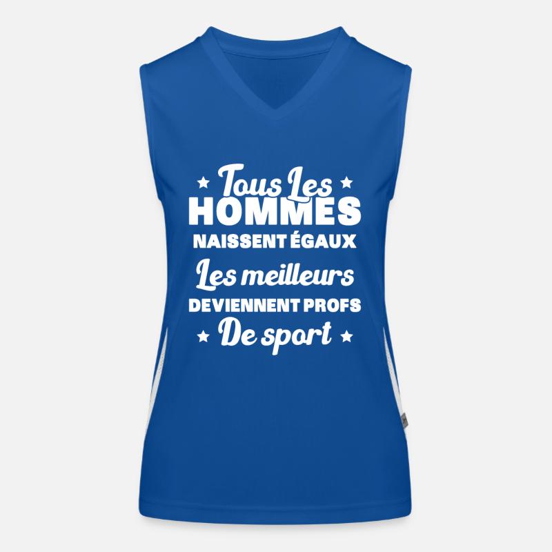 Les meilleurs hommes deviennent profs de sport Débardeur respirant contrasté Femme