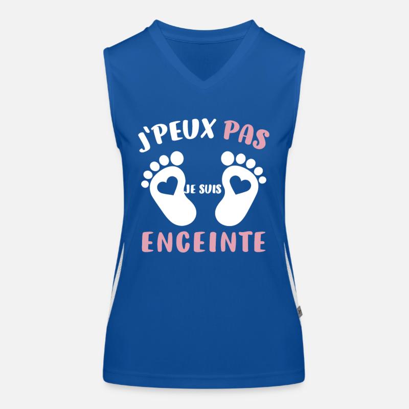 Cadeau Drôle Future Maman Annonce Grossesse Débardeur respirant contrasté Femme
