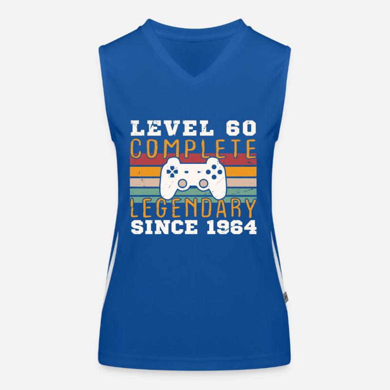 Level 60 Complete 1964 Birthday Gift Women's Functional Contrast Tank Top
