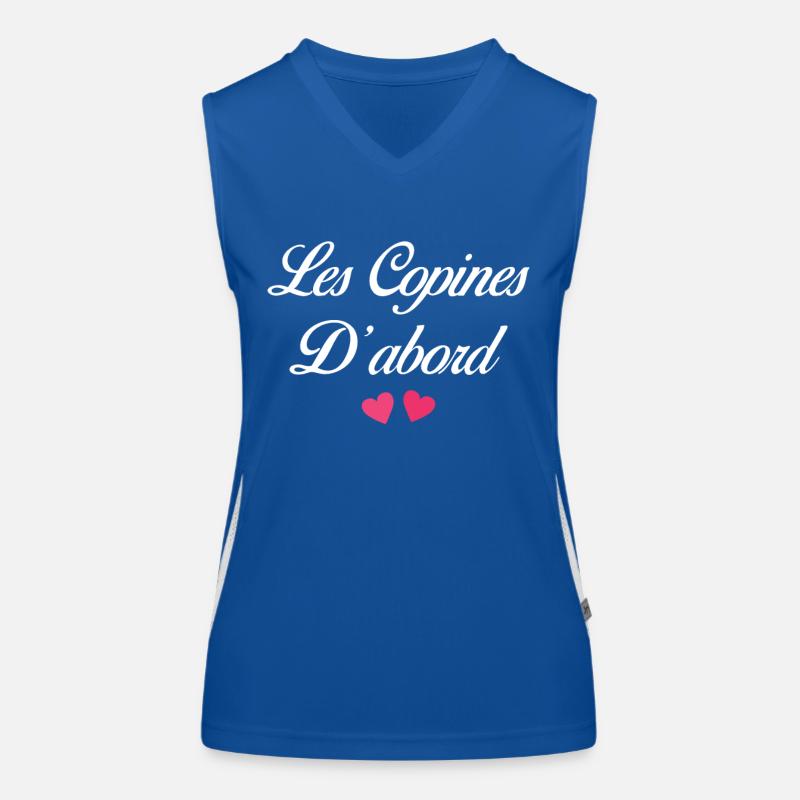 Cadeau Meilleures Copines Les Copines D'abord Débardeur respirant contrasté Femme