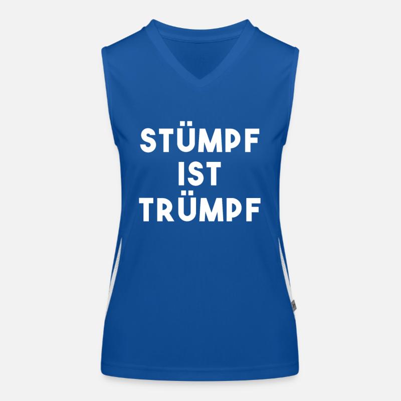 Stump is  Silly German Women's Functional Contrast Tank Top