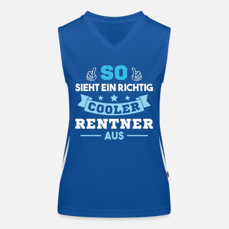 So sieht ein richtig cooler Rentner aus Pensioner Funktionelles Kontrast-Tank Top für Frauen