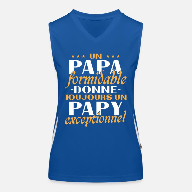 Un papa formidable Papy exceptionnel cadeau Débardeur respirant contrasté Femme