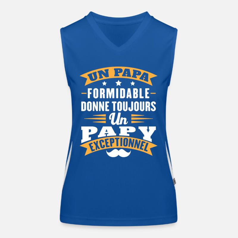 Papa formidable donne toujours papy exceptionnel Débardeur respirant contrasté Femme