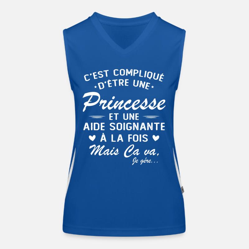 Prinzessin & Pflegerin Funktionelles Kontrast-Tank Top für Frauen
