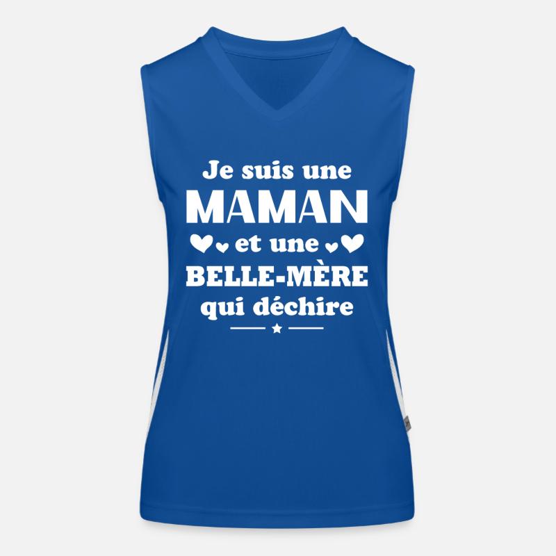 Mutter Ehefrau Und Eine Herzzerreißende Schwiegermutter Funktionelles Kontrast-Tank Top für Frauen