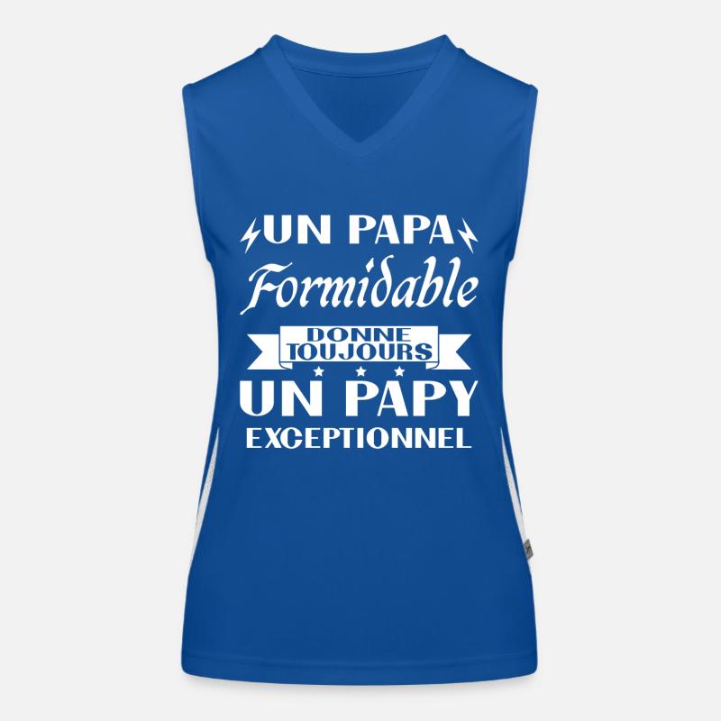 Papa Formidable Donne Un Papy Exceptionnel Débardeur respirant contrasté Femme