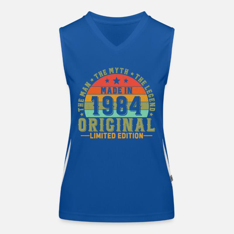Vinatge 1984 Geburtstagsgeschenk Funktionelles Kontrast-Tank Top für Frauen