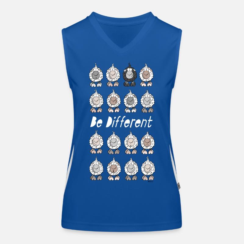 Be Different Sheep Women's Functional Contrast Tank Top