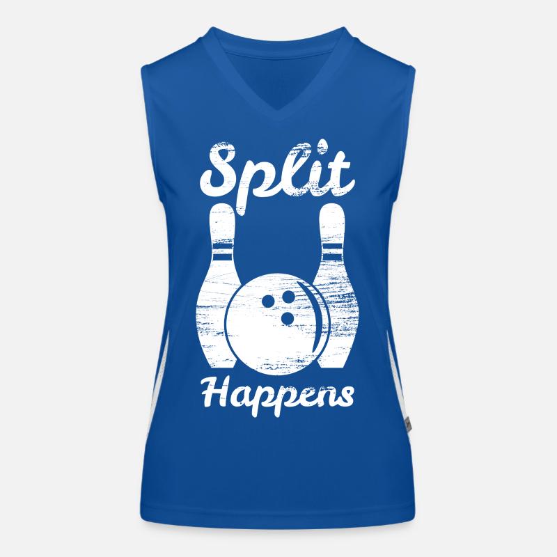 Bowling Split Women's Functional Contrast Tank Top