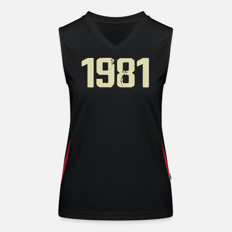 Jubiläum 1981 Funktionelles Kontrast-Tank Top für Frauen