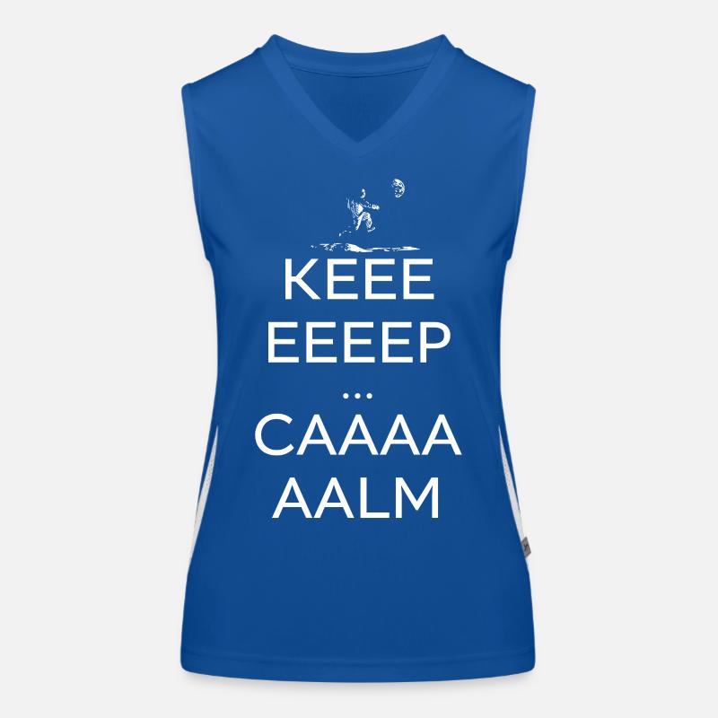 Keeeeep Caaaaalm  Débardeur respirant contrasté Femme