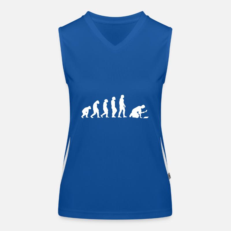 Evolution Fliesenleger Funktionelles Kontrast-Tank Top für Frauen