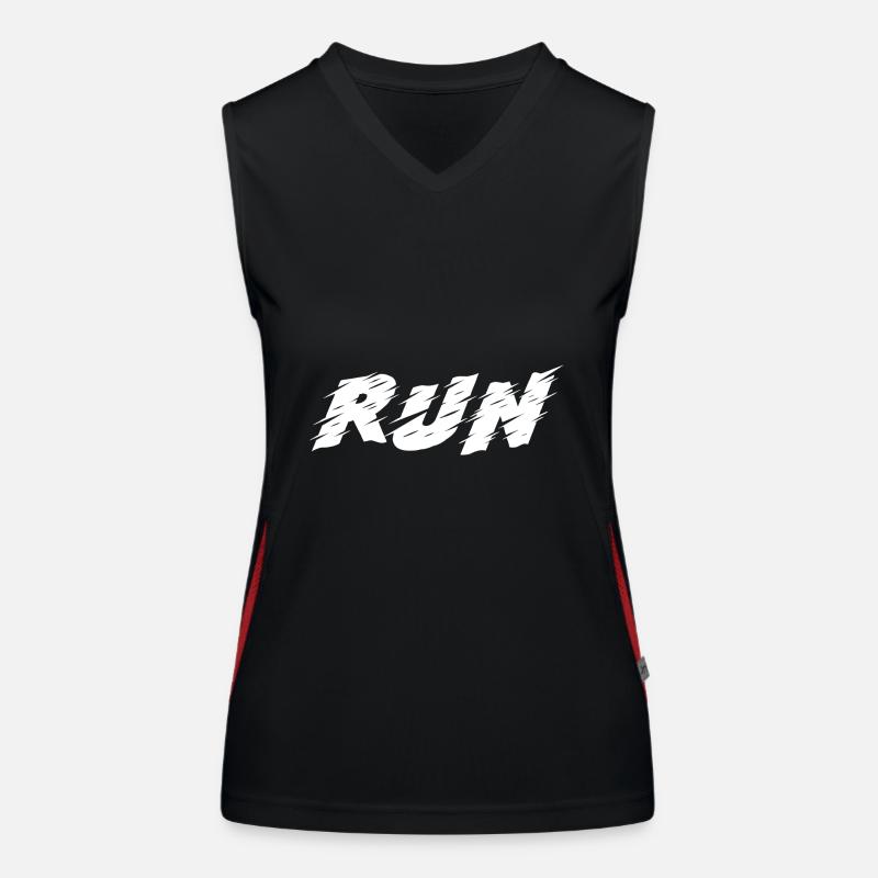 Run! Simple and fast Women's Functional Contrast Tank Top