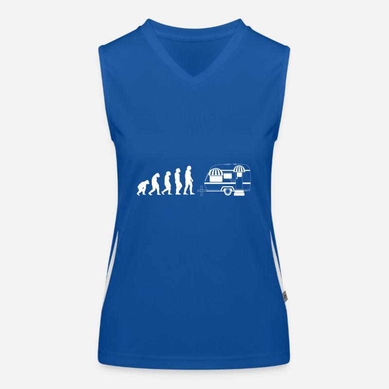 Evolution Camper Funktionelles Kontrast-Tank Top für Frauen
