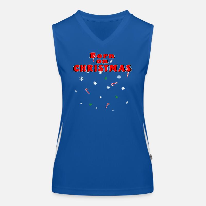 Né à Noël Débardeur respirant contrasté Femme
