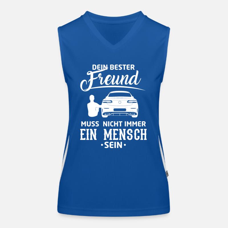 Auto - Bester Freund Funktionelles Kontrast-Tank Top für Frauen