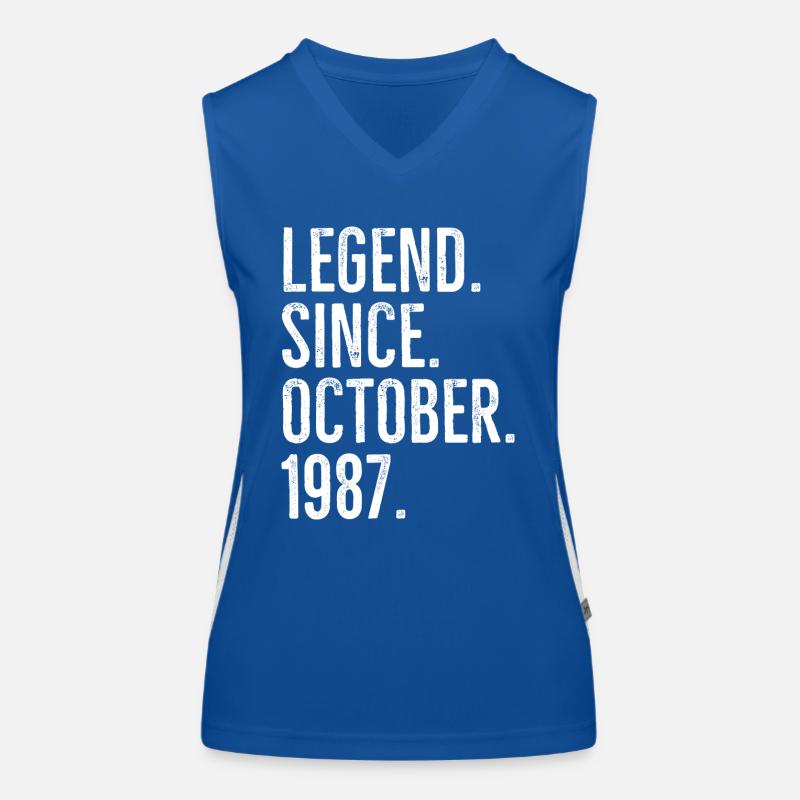 Légende depuis octobre 1987 Débardeur respirant contrasté Femme