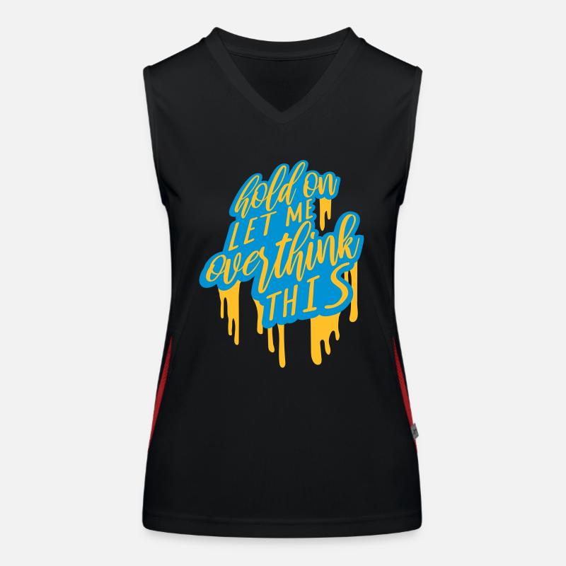 Let me overthink this Funktionelles Kontrast-Tank Top für Frauen