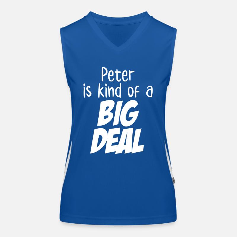Peter ist irgendwie eine große Sache Funktionelles Kontrast-Tank Top für Frauen
