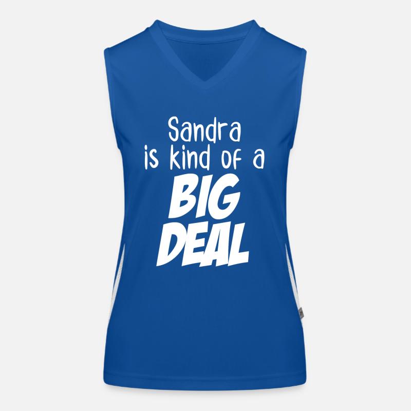 Sandra ist eine große Sache Funktionelles Kontrast-Tank Top für Frauen