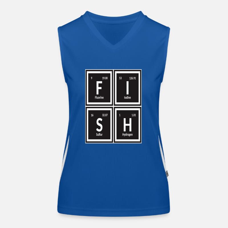 Fish Table of Elements Women's Functional Contrast Tank Top