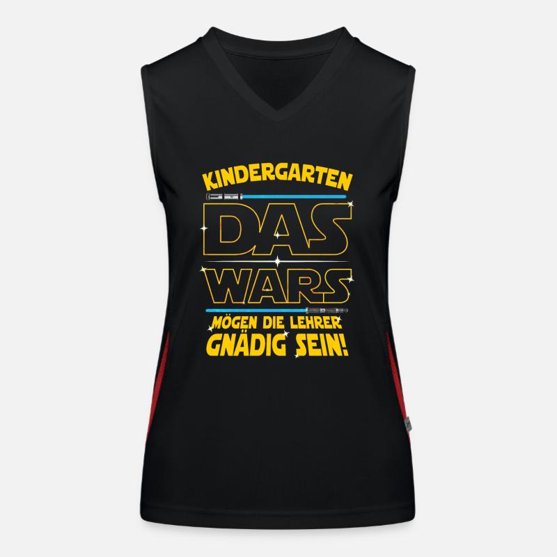 Kindergarten Das wars Schule Lehrer Funktionelles Kontrast-Tank Top für Frauen