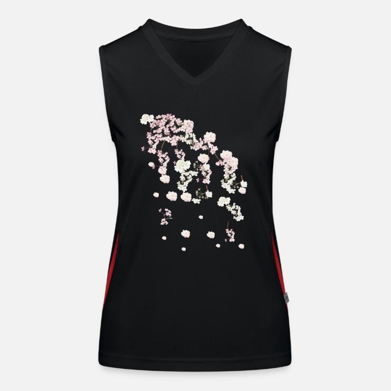 Printemps,vrilles,fleurs,fleurs,fleurs,fleurs,floraison Débardeur respirant contrasté Femme