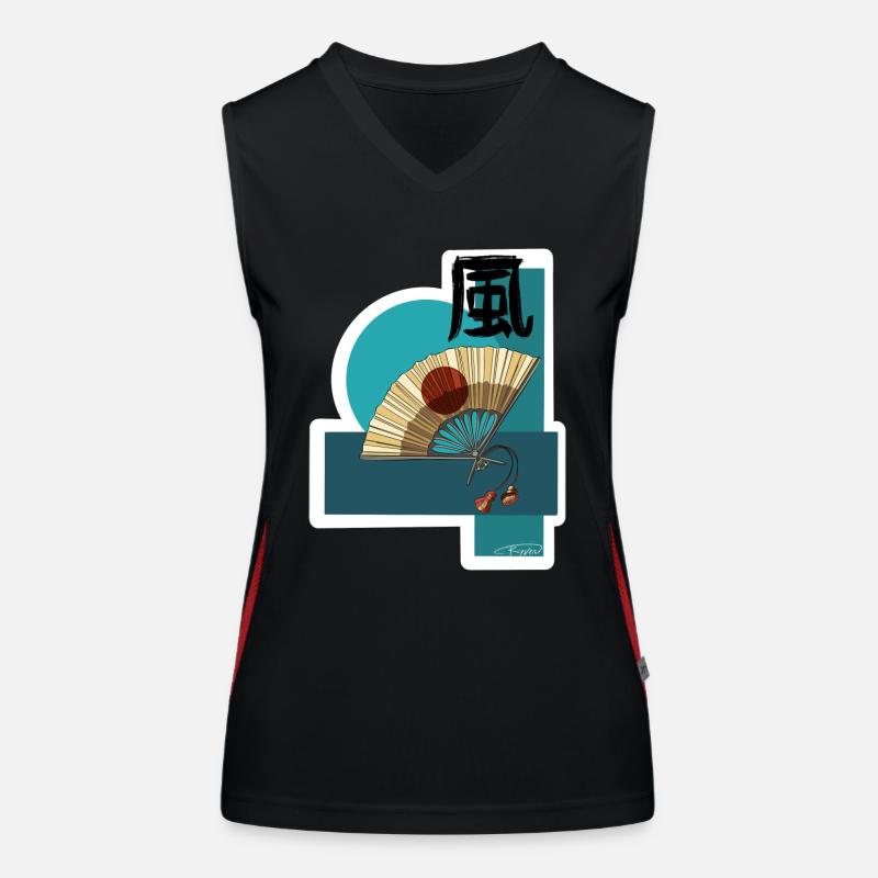 Sensu des Windes Funktionelles Kontrast-Tank Top für Frauen