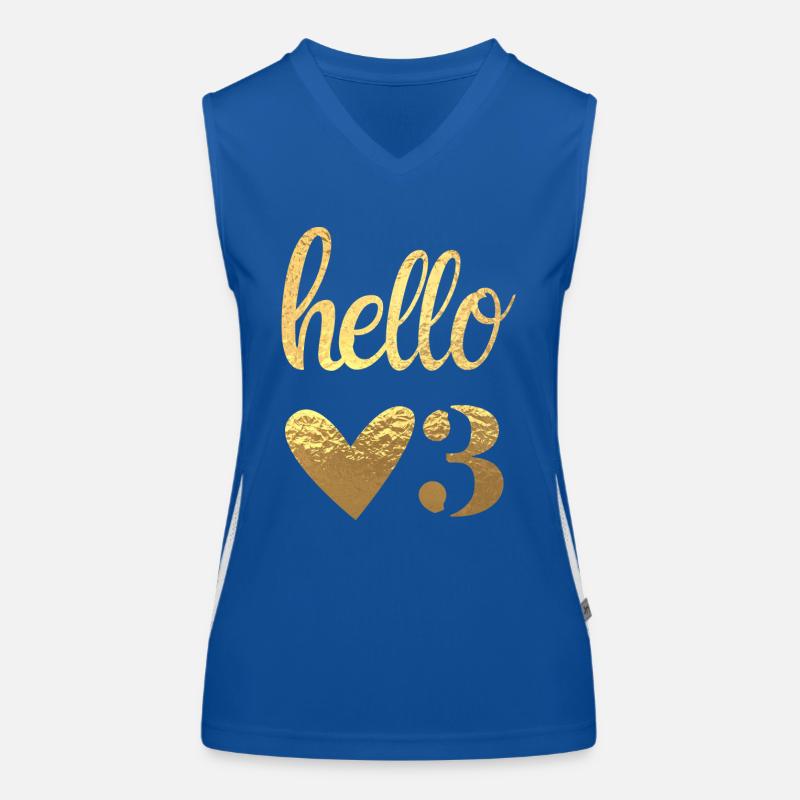 Hello 3 Débardeur respirant contrasté Femme