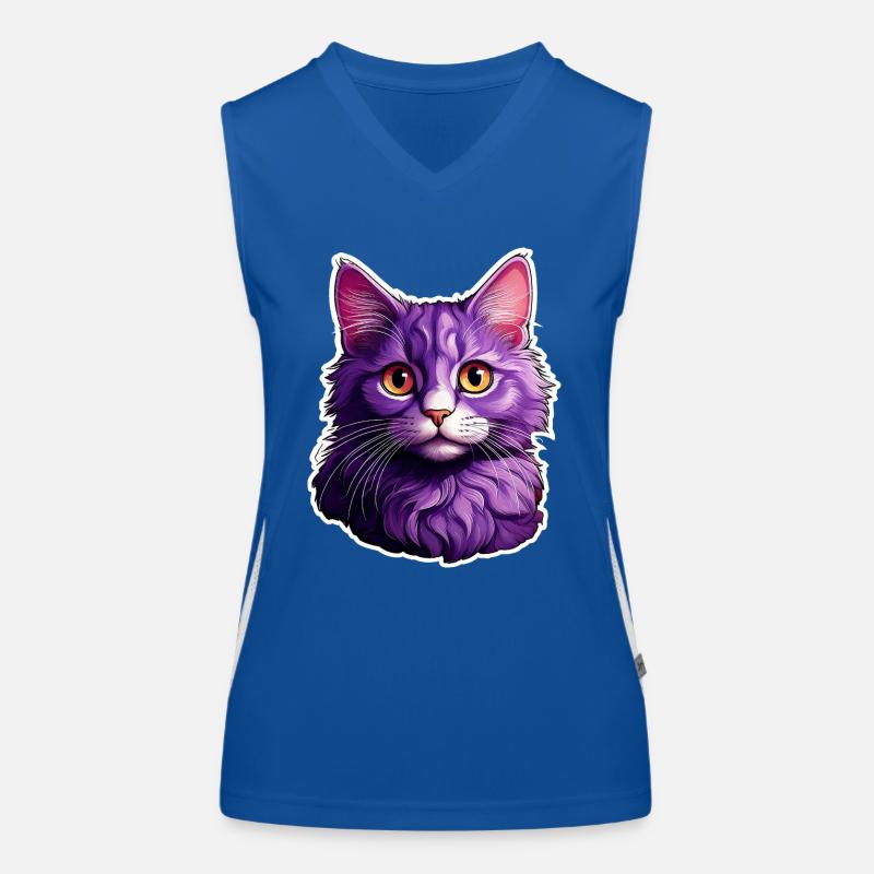 Design moderne Cat Débardeur respirant contrasté Femme