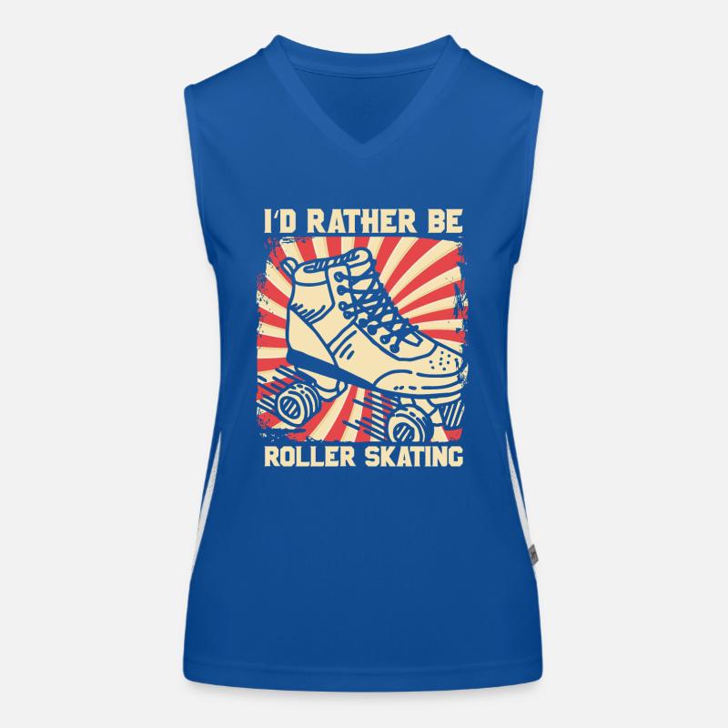 roller skating Women's Functional Contrast Tank Top