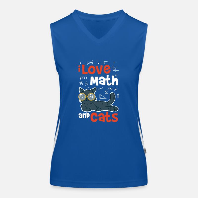 Mathe Funktionelles Kontrast-Tank Top für Frauen