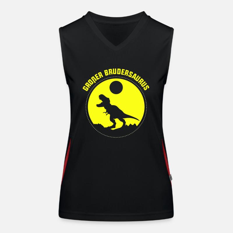 Großer Bruder Brudersaurus Funktionelles Kontrast-Tank Top für Frauen