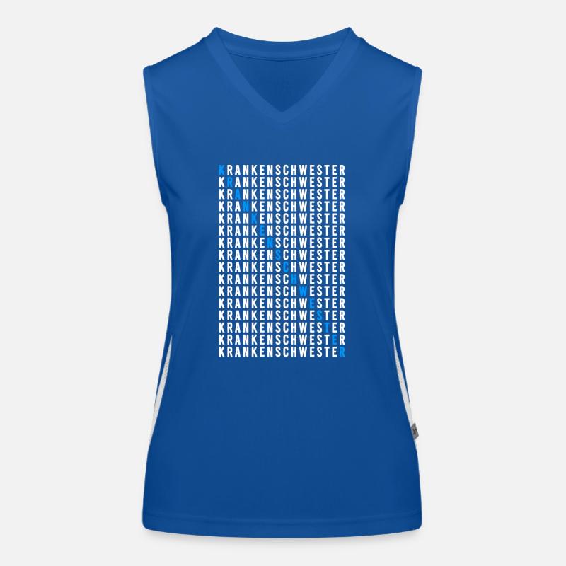Krankenschwester Funktionelles Kontrast-Tank Top für Frauen