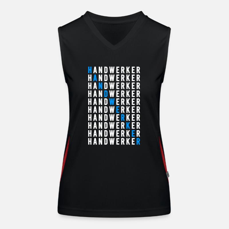 Handwerker Funktionelles Kontrast-Tank Top für Frauen