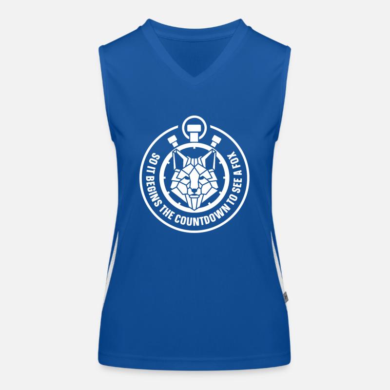 So it begins the countdown to see a fox Funktionelles Kontrast-Tank Top für Frauen