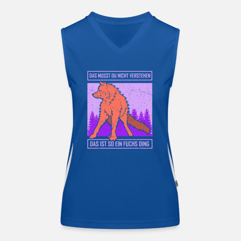 das ist so ein fuchs ding Funktionelles Kontrast-Tank Top für Frauen