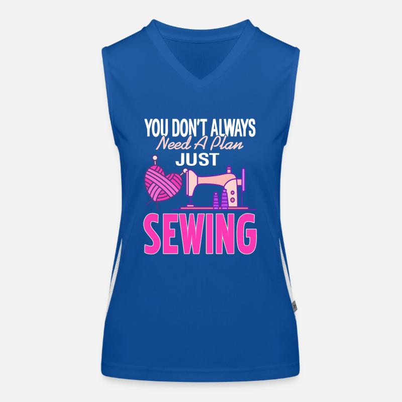 You don´t always need a plan just sewing Funktionelles Kontrast-Tank Top für Frauen