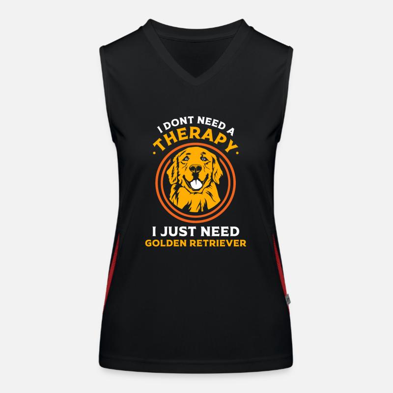 I dont need a therapy i just need Golden retriever Funktionelles Kontrast-Tank Top für Frauen