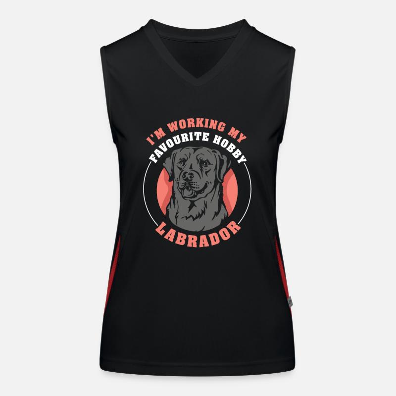 Labrador Funktionelles Kontrast-Tank Top für Frauen
