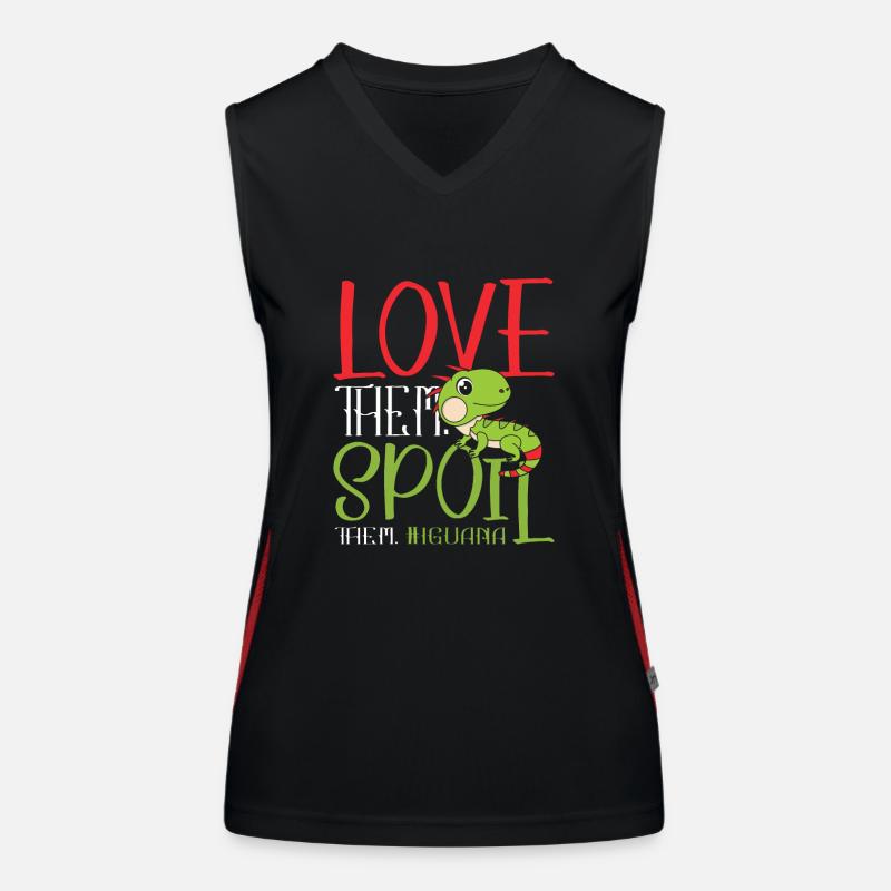 I Work very hard so my Iguana Funktionelles Kontrast-Tank Top für Frauen