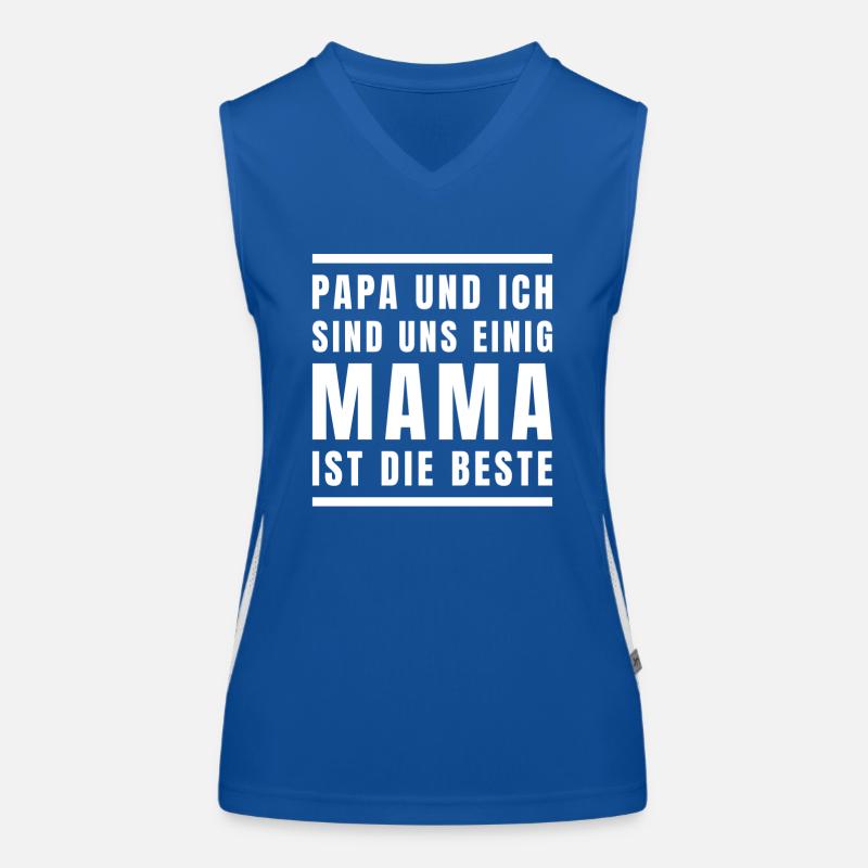 Mama ist die beste Muttertag Funktionelles Kontrast-Tank Top für Frauen