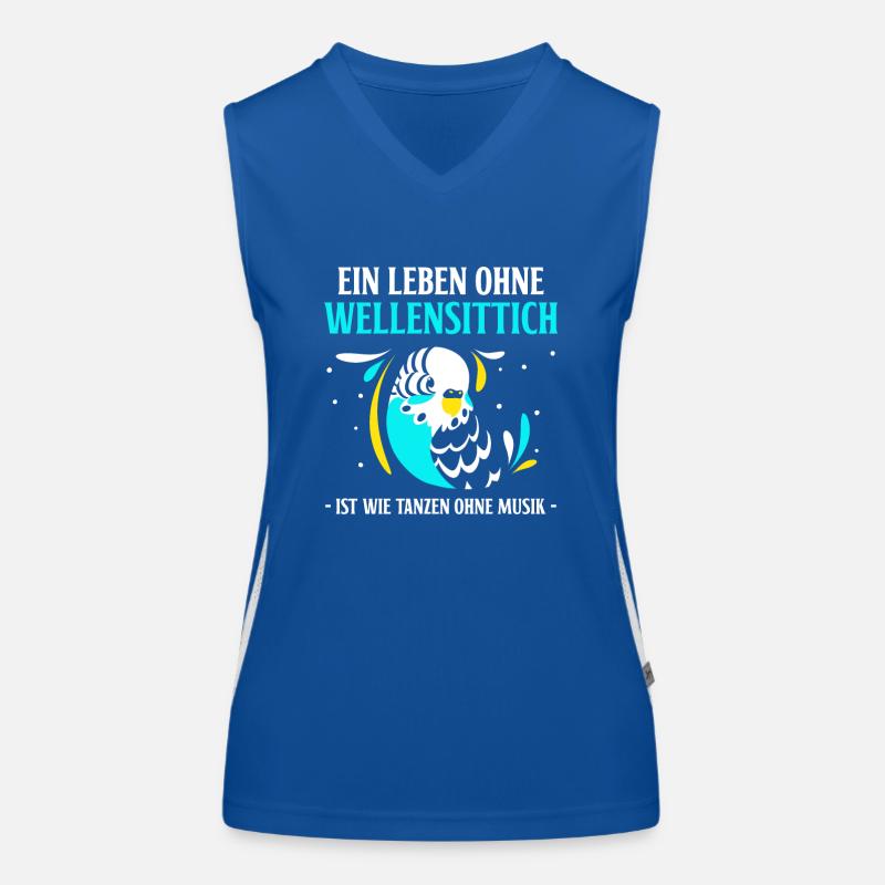 Ein Leben ohne Wellensittich Funktionelles Kontrast-Tank Top für Frauen