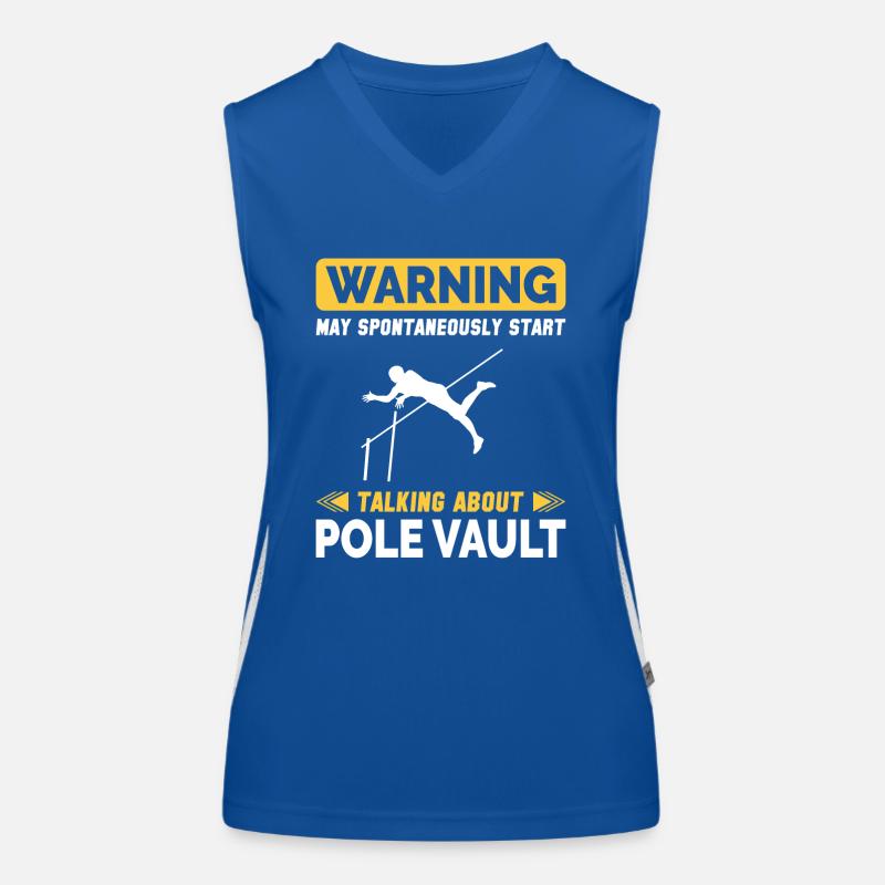 pontaneously start talking about Pole Vault Funktionelles Kontrast-Tank Top für Frauen