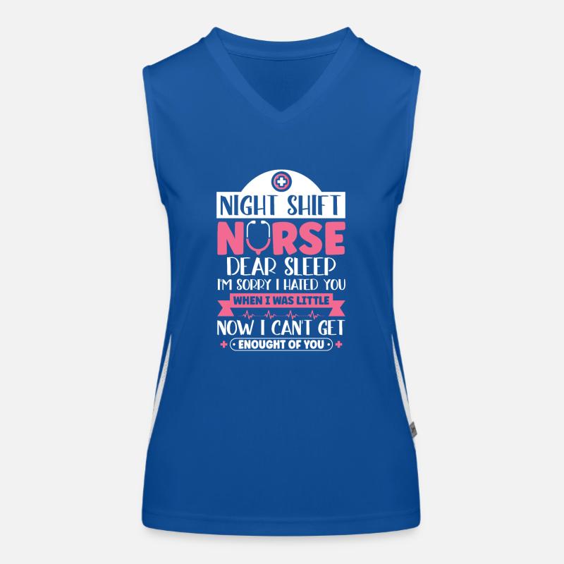 Night Shift Nurse Funktionelles Kontrast-Tank Top für Frauen