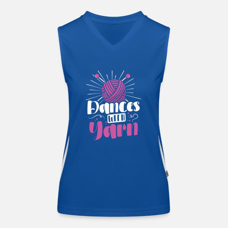 Dances with yarn Funktionelles Kontrast-Tank Top für Frauen
