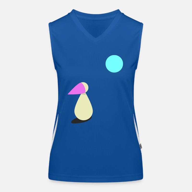 Sehnsucht Mondschein Geschenk Funktionelles Kontrast-Tank Top für Frauen