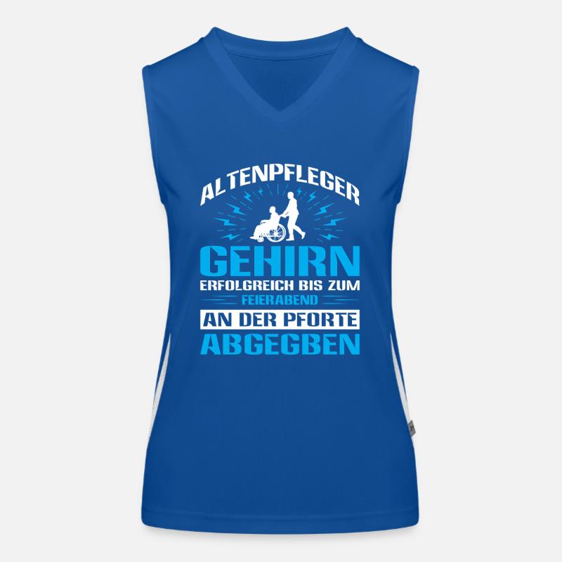 Altenpfleger Geschenk Altenpflege Pflegefachkraft Funktionelles Kontrast-Tank Top für Frauen
